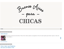 Tablet Screenshot of buenosairesparachicas.com